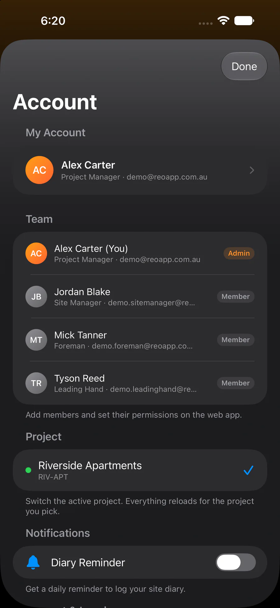 Reo on iPhone: The whole job, and the whole team.